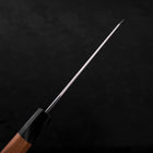 Bunka Silver Steel #3 Damas Manche en Buffle et Bois de Teck 180mm-[Musashi]-[Couteaux de cuisine japonais]