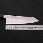 Bunka Silver Steel #3 Damas Manche en Buffle et Bois de Teck 180mm-[Musashi]-[Couteaux de cuisine japonais]