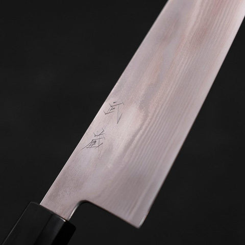 Bunka Silver Steel #3 Damas Manche en Buffle et Bois de Wengé 170mm-[Musashi]-[Couteaux de cuisine japonais]