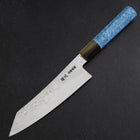 Bunka Silver Steel #3 Damas Manche en Buffle et Turquoise 180mm-[Musashi]-[Couteaux de cuisine japonais]