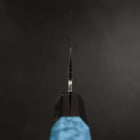 Bunka Silver Steel #3 Damas Manche en Buffle et Turquoise 180mm-[Musashi]-[Couteaux de cuisine japonais]