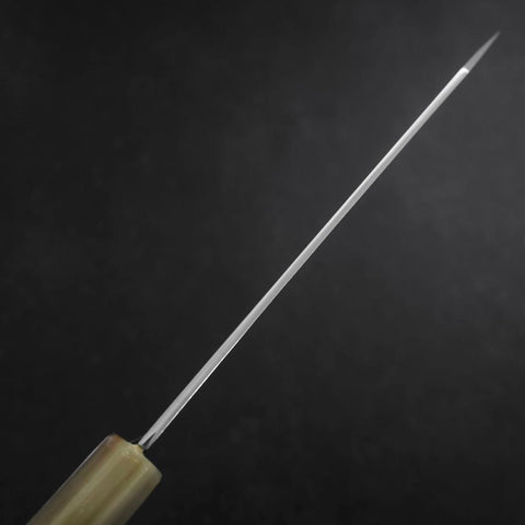 Bunka Silver Steel #3 Damas Manche en Buffle et Turquoise 180mm-[Musashi]-[Couteaux de cuisine japonais]