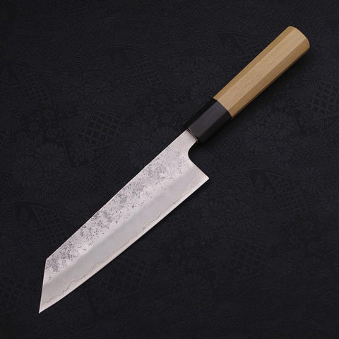Bunka Silver Steel #3 Nashiji Buffalo Magnolia Handle 170mm-[Musashi]-[Couteaux de cuisine japonais]