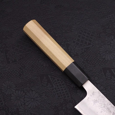 Bunka Silver Steel #3 Nashiji Buffalo Magnolia Handle 170mm-[Musashi]-[Couteaux de cuisine japonais]