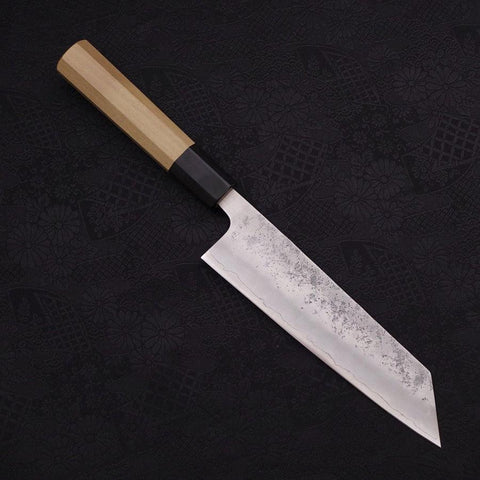 Bunka Silver Steel #3 Nashiji Buffalo Magnolia Handle 170mm-[Musashi]-[Couteaux de cuisine japonais]