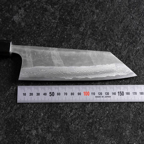 Bunka Silver Steel #3 Nashiji Damas Manche Urushi Bleu 175mm-[Musashi]-[Couteaux de cuisine japonais]