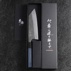 Bunka Silver Steel #3 Nashiji Damas Manche Urushi Bleu 175mm-[Musashi]-[Couteaux de cuisine japonais]