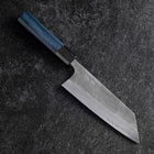 Bunka Silver Steel #3 Nashiji Damas Manche Urushi Bleu 175mm-[Musashi]-[Couteaux de cuisine japonais]