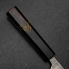 Bunka Silver Steel #3 Nashiji Manche Urushi Brûlé 170mm-[Musashi]-[Couteaux de cuisine japonais]