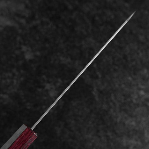 Bunka Silver Steel #3 Nashiji Manche Urushi Pourpre 170mm-[Musashi]-[Couteaux de cuisine japonais]