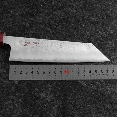 Bunka Silver Steel #3 Nashiji Manche Urushi Pourpre 170mm-[Musashi]-[Couteaux de cuisine japonais]
