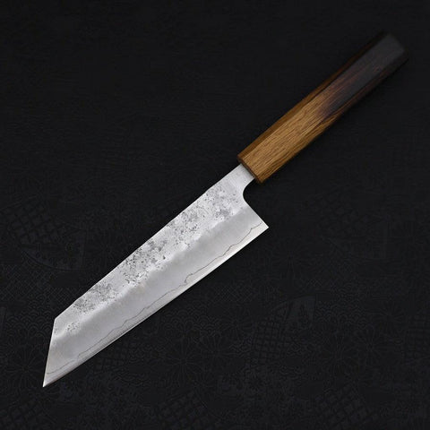 Bunka Silver Steel #3 Nashiji Manche Yaki Urushi 170mm-[Musashi]-[Couteaux de cuisine japonais]