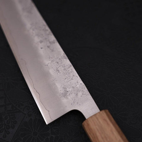 Bunka Silver Steel #3 Nashiji Manche Yaki Urushi 170mm-[Musashi]-[Couteaux de cuisine japonais]