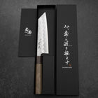 Bunka Silver Steel #3 Nashiji Manche en Noyer et Bois de Rose 170mm-[Musashi]-[Couteaux de cuisine japonais]