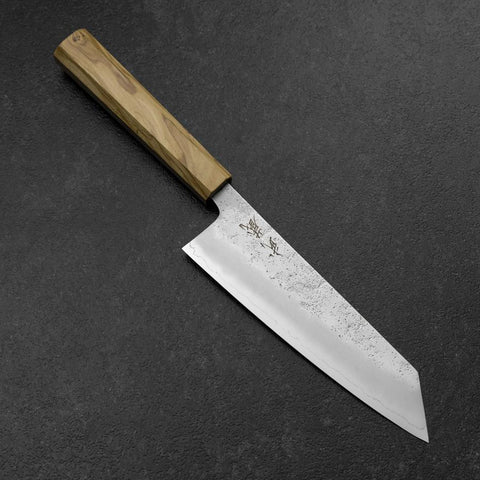 Bunka Silver Steel #3 Nashiji Manche en Olivier 175mm-[Musashi]-[Couteaux de cuisine japonais]