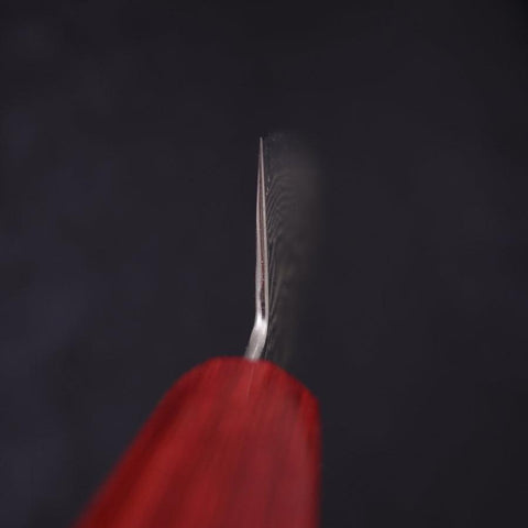 Bunka Silver Steel #3 Nickel Damas Manche en Noyer Rouge 170mm-[Musashi]-[Couteaux de cuisine japonais]