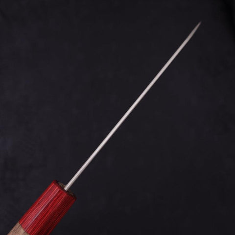 Bunka Silver Steel #3 Nickel Damas Manche en Noyer Rouge 170mm-[Musashi]-[Couteaux de cuisine japonais]