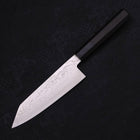 Bunka Silver Steel #3 Nickel en Vagues Damas Manche en Buffle et Ébène 170mm-[Musashi]-[Couteaux de cuisine japonais]