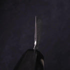 Bunka Silver Steel #3 Nickel en Vagues Damas Manche en Buffle et Ébène 170mm-[Musashi]-[Couteaux de cuisine japonais]