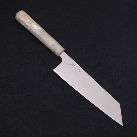 Bunka Silver Steel #3 Poli Manche Océan Blanc 170mm-[Musashi]-[Couteaux de cuisine japonais]