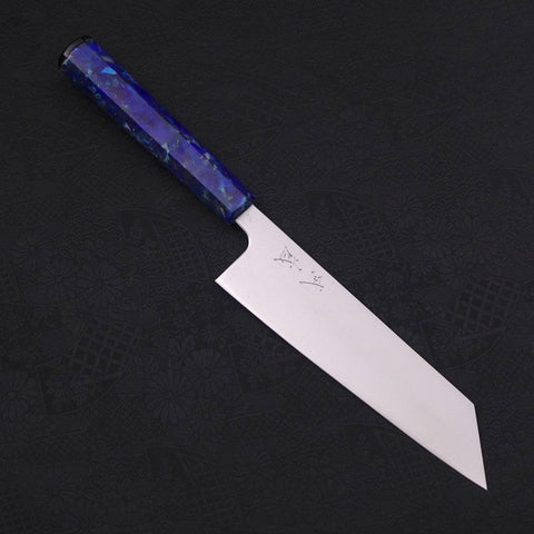 Bunka Silver Steel #3 Poli Manche Océan Bleu 170mm-[Musashi]-[Couteaux de cuisine japonais]