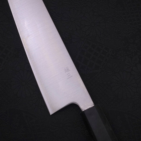 Bunka Silver Steel #3 Poli Manche Océan Noir 170mm-[Musashi]-[Couteaux de cuisine japonais]