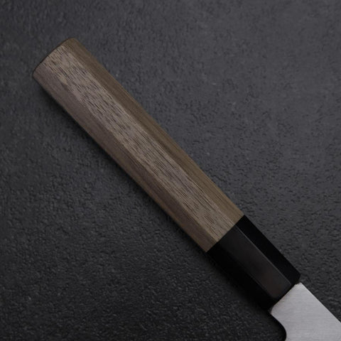 Bunka Silver Steel #3 Poli Manche en Buffle et Noyer 155mm-[Musashi]-[Couteaux de cuisine japonais]
