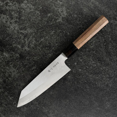 Bunka Silver Steel #3 Polished Buffalo Walnut Handle 170mm (6.7”)-[Musashi]-[Japanese-Kitchen-Knives]