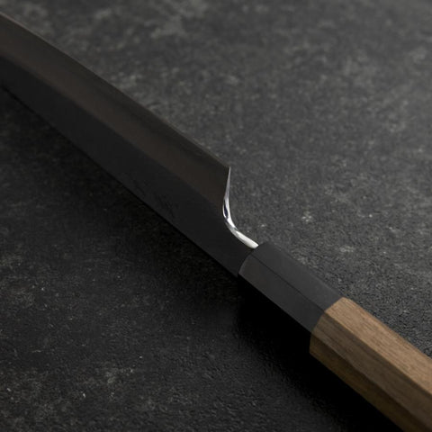 Bunka Silver Steel #3 Polished Buffalo Walnut Handle 170mm (6.7”)-[Musashi]-[Japanese-Kitchen-Knives]