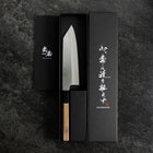 Bunka Silver Steel #3 Polished Buffalo Walnut Handle 170mm (6.7”)-[Musashi]-[Japanese-Kitchen-Knives]