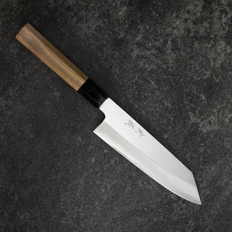 Bunka Silver Steel #3 Poli Manche en Buffle et Noyer 170mm-[Musashi]-[Couteaux de cuisine japonais]