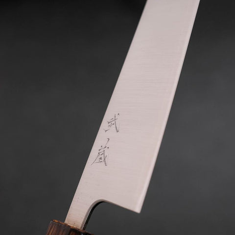 Bunka Silver Steel #3 Polished Sumi Urushi Handle 170mm-[Musashi]-[Couteaux de cuisine japonais]