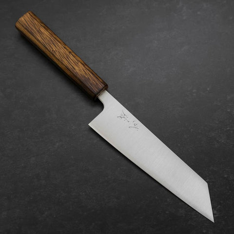 Bunka Silver Steel #3 Polished Sumi Urushi Handle 170mm-[Musashi]-[Couteaux de cuisine japonais]
