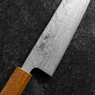 Bunka Sweden Stainless Steel Nashiji Washi Damas Manche Yaki Urushi 170mm-[Musashi]-[Couteaux de cuisine japonais]