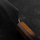 Bunka Sweden Stainless Steel Nashiji Washi Damas Manche Yaki Urushi 170mm-[Musashi]-[Couteaux de cuisine japonais]