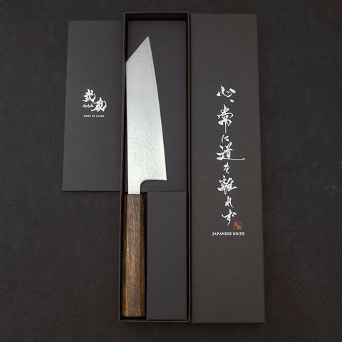 Bunka VG-10 Damas Mamche Sumi Urushi 170mm-[Musashi]-[Couteaux de cuisine japonais]