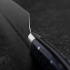 Bunka VG-10 Damas Manche Occidental Bleu Pétale de Fleur 185mm-[Musashi]-[Couteaux de cuisine japonais]