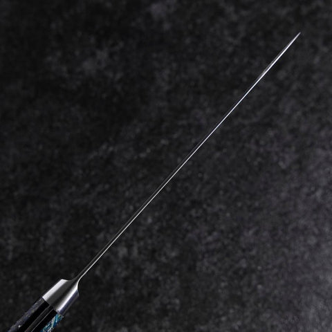 Bunka VG-10 Damas Manche Occidental Bleu Pétale de Fleur 185mm-[Musashi]-[Couteaux de cuisine japonais]