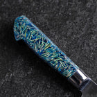 Bunka VG-10 Damas Manche Occidental Bleu Pétale de Fleur 185mm-[Musashi]-[Couteaux de cuisine japonais]