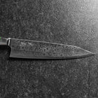 Bunka VG-10 Damas Manche Occidental Vert Pétale de Fleur 185mm-[Musashi]-[Couteaux de cuisine japonais]