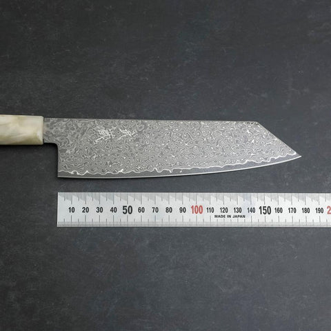 Bunka VG-10 Damas Manche Océan Blanc et Bleu 180mm-[Musashi]-[Couteaux de cuisine japonais]