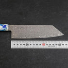 Bunka VG-10 Damas Manche Océan Mélange Bleu et Blanc 165mm-[Musashi]-[Couteaux de cuisine japonais]