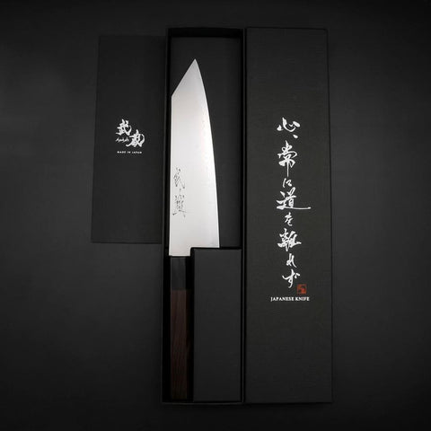 Bunka VG-10 Damas Manche en Bois de Rose 180mm-[Musashi]-[Couteaux de cuisine japonais]