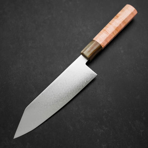 Bunka VG-10 Damas Manche en Buffle et Érable Rose 180mm-[Musashi]-[Couteaux de cuisine japonais]