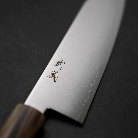 Bunka VG-10 Damas Manche en Buffle et Érable Rose 180mm-[Musashi]-[Couteaux de cuisine japonais]