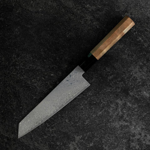 Bunka VG-10 Damas Manche en Buffle et Noyer 180mm-[Musashi]-[Couteaux de cuisine japonais]