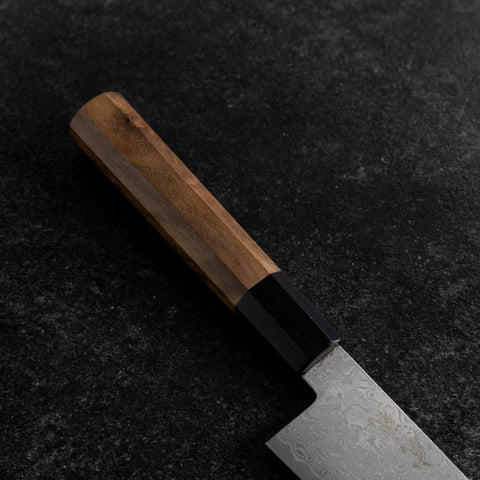 Bunka VG-10 Damas Manche en Buffle et Noyer 180mm-[Musashi]-[Couteaux de cuisine japonais]