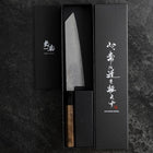 Bunka VG-10 Damas Manche en Buffle et Noyer 180mm-[Musashi]-[Couteaux de cuisine japonais]