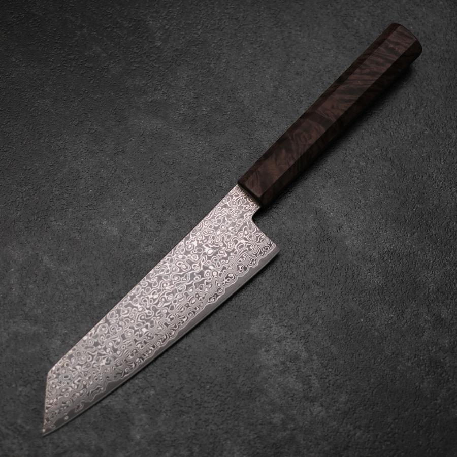 Bunka VG-10 Damas Marron Manche en Bois de Bouleau 165mm-[Musashi]-[Couteaux de cuisine japonais]