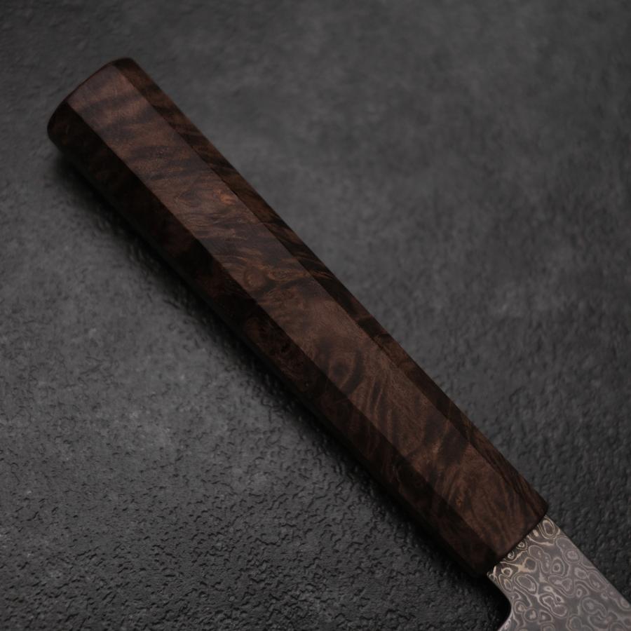 Bunka VG-10 Damas Marron Manche en Bois de Bouleau 165mm-[Musashi]-[Couteaux de cuisine japonais]